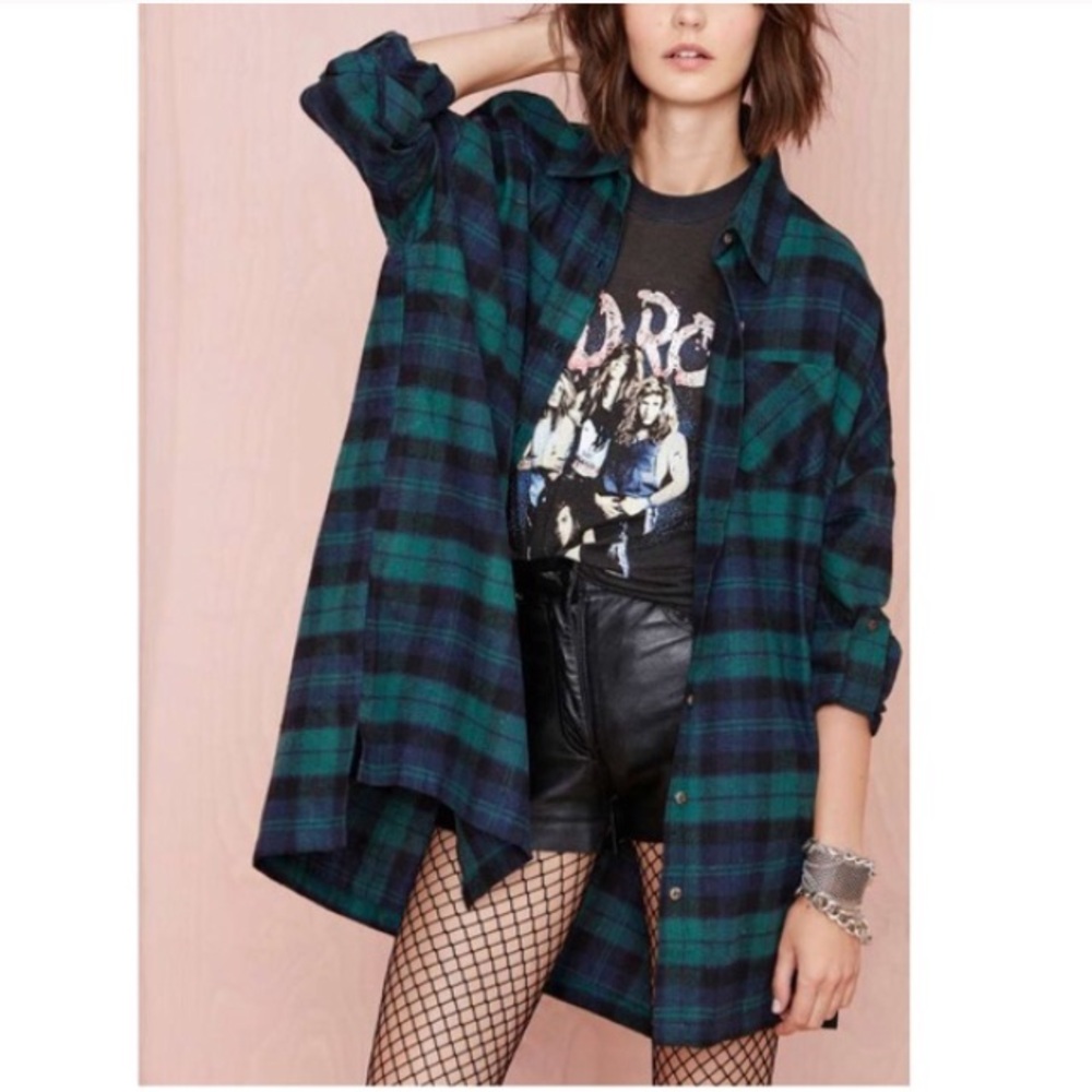 Nasty Gal • Audrey 3+1 • Vintage Plaid Flannel